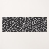 **Minimalistische Zwarte & Witte Abstracte Yogamat (Voorkant (horizontaal))