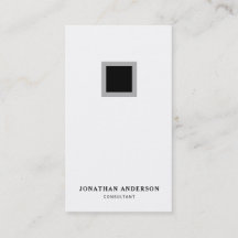 Minimalistische Zwarte & Witte Eenvoudige Vertical