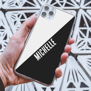 Minimalistische Zwarte & Witte Geometrische Aangep Case-Mate iPhone Case