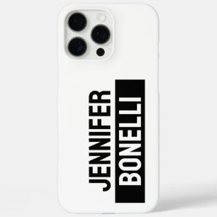 Minimalistische Zwarte & Witte Gewone Elegante Mod iPhone 16 Pro Max Hoesje