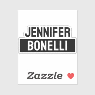 Minimalistische Zwarte & Witte Gewone Elegante Mod Sticker