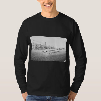 Minimalistische Zwarte & Witte Inspirerende Muurku T-shirt