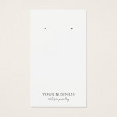 Minimalistische zwarte witte juwelen Kaart voor gr (Voorkant)