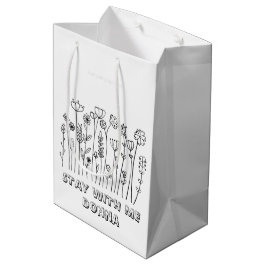 Minimalistische Zwarte Witte Liefde Typografie Ele Medium Cadeauzakje