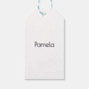 Minimalistische Zwarte & Witte Professionele Moder Cadeaulabel