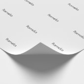 Minimalistische Zwarte & Witte Professionele Moder Cadeaupapier (Hoek)