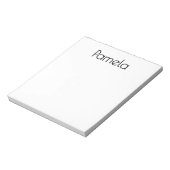 Minimalistische Zwarte & Witte Professionele Moder Notitieblok (Linkerzijde)