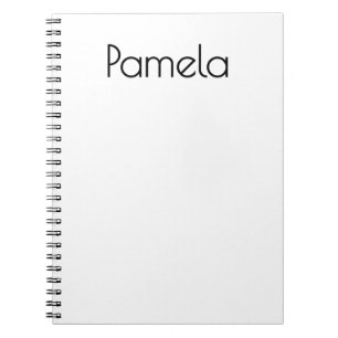 Minimalistische Zwarte & Witte Professionele Moder Notitieboek