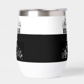 Minimalistische Zwarte & Witte Wilde Bloem Mama Op (Links)