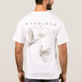 Minimalistische Zwerver Esthetische Duif Oversized T-shirt (Achterkant)