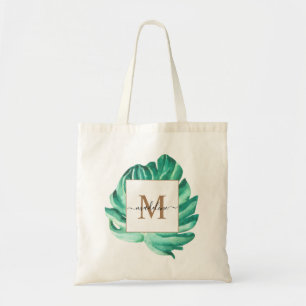 Minimalistische Zwitserse Kaas Laat Monogram Schri Tote Bag