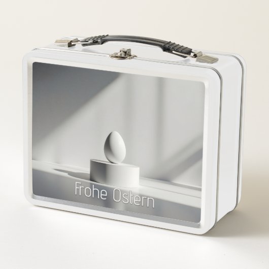 Minimalistisches Osterei auf modernem Podest (Voorkant)