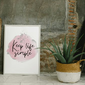 Minimalistisches Poster 'Keep It Simple'