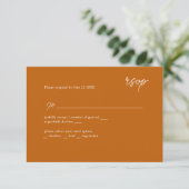 MInimally scripted Yellow Mustard RSVP (Staand voorkant)