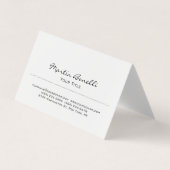 Minimalsit Modern Black & White Trendy Visitekaartje (Voorkant)