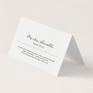 Minimalsit Modern Black & White Trendy Visitekaartje