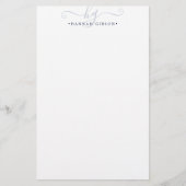 Miniminum van het moderne Initiaal van het Blauwe  Briefpapier (Voorkant)