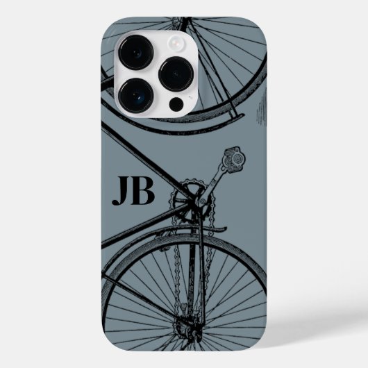  minimonogram fiets Case-Mate iPhone case (Achterkant)