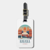 minimumaantal retourreizen in Havana Cuba Bagagelabel (Voorkant verticaal)