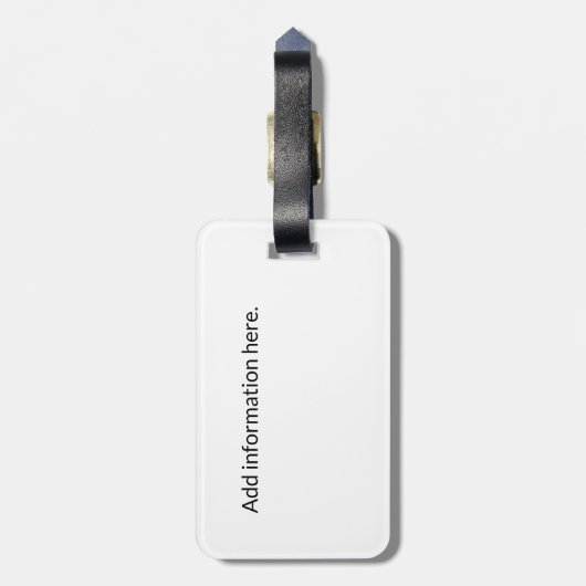  minimumaantal retourreizen in Havana Cuba Bagagelabel (Achterkant verticaal)