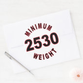 Minimumgewicht 2530 Rond Ronde Sticker (Envelop)
