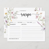 Minimumkaart voor Vrijgezellenfeest in wilde bloem (Voorkant / Achterkant)