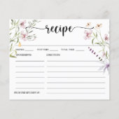 Minimumkaart voor Vrijgezellenfeest in wilde bloem (Voorkant)