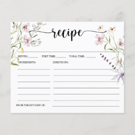 Minimumkaart voor Vrijgezellenfeest in wilde bloem