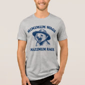 Minimumloon Maximum Woede Opossum Tri-Blend Shirt (Voorkant)