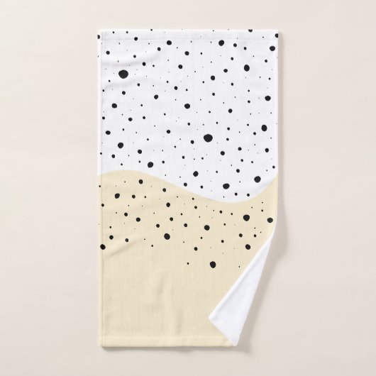 Minimumontwerp met een stippen badhanddoekset bad handdoek (Handdoek)