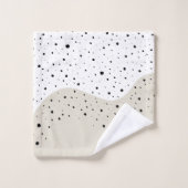 Minimumontwerp met een stippen badhanddoekset bad handdoek (Wasdoekje)