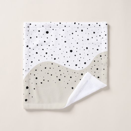 Minimumontwerp met een stippen badhanddoekset bad handdoek (Wasdoekje)