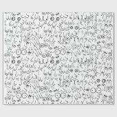 minimumontwerp van de borstvrouw cadeaupapier (Vlak)