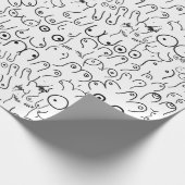 minimumpapier voor het inpakken van borstdamesverp cadeaupapier (Hoek)