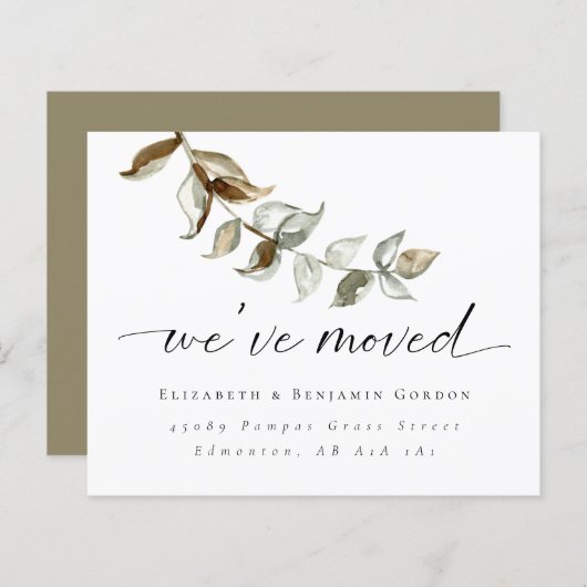 Minimumscript budgetverzending Boho-verplaatsing (Voorkant / Achterkant)