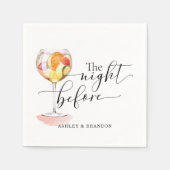 Minimumscript voor cocktail de nacht voor Napkins Servet (Voorkant)