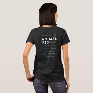Minimumtype van de rechten van dieren van de Vegan T-shirt