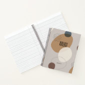 Mininalist BOHO Earth Tones Bruin Beige Onderwerp Notitieboek (Binnen)