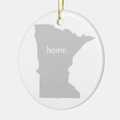Mininesota home silhouette state-kaart keramisch ornament (Links)
