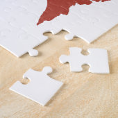 Mininesota home silhouette state-kaart legpuzzel (Zijkant)