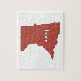 Mininesota home silhouette state-kaart legpuzzel