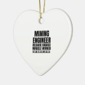 Mining engineer beerce badass miracle worker is n keramisch ornament (Links)