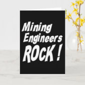 Mining Engineers Rock! Wenskaart Kaart (Gele Bloem)