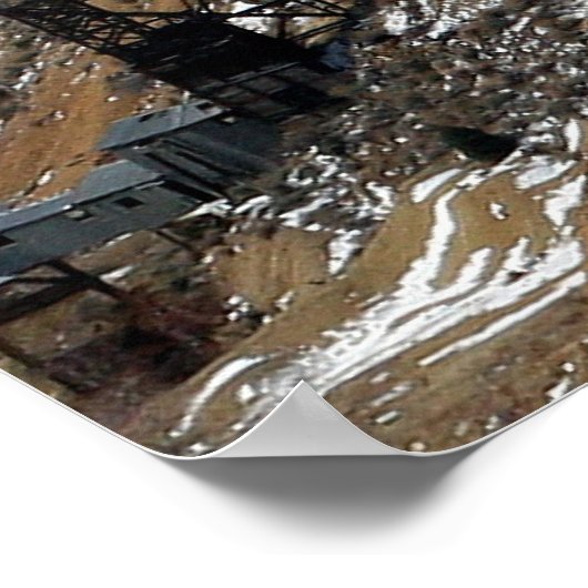 Mining Rigs and Mountains, Gold Hill, Nevada Poster (Hoek)