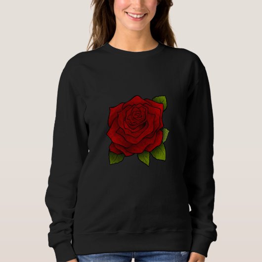 Mininimalisme Red Rose Trui (Voorkant)
