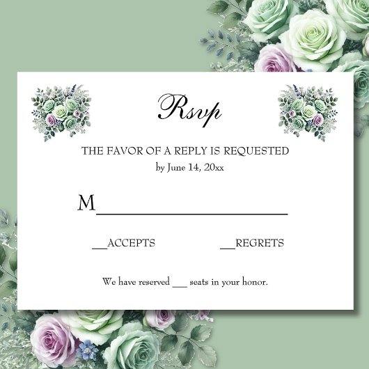 MiniNT Groene Lavendel Bloemen RSVP