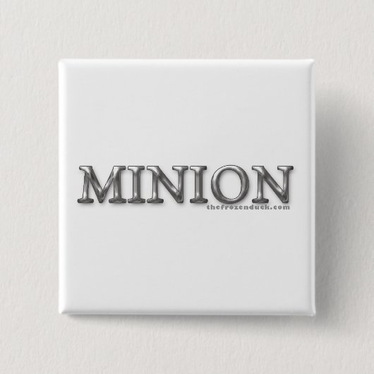 Minion Vierkante Button 5,1 Cm (Voorkant)