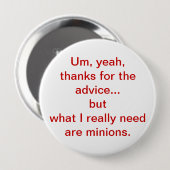 Minionen Ronde Button 4,0 Cm (Voorkant /achterkant)