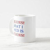 Minionen. Wat ik nodig heb, zijn minionen. Koffiemok (Voorkant links)