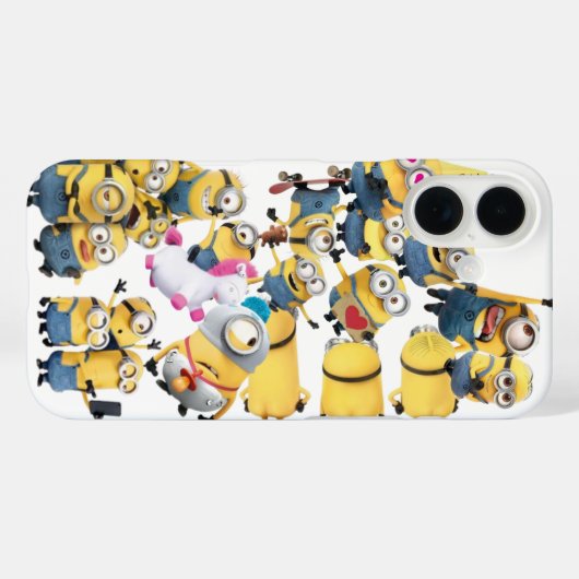 Minions Iphone 16 Phone case (Achterkant (horizontaal))